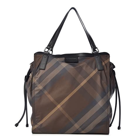 burberry brit check tote|burberry packable tote bag.